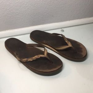 Rainbow Flirty Braidy Classic Leather Sandals